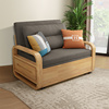 1米实木单人沙发床两用可折叠小户型客厅书房推拉可以当床可收纳