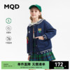 双面布MQD童装女童加厚保暖海军领外套春秋款学院风上衣