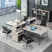 办公桌椅组合简约现代办公家具创意，员工位246人办公室电脑职