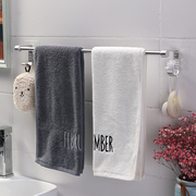 双庆吸盘式太空铝毛巾杆浴室毛巾架单杆免打孔卫生间毛巾挂杆挂件