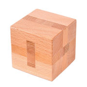 正方形锁 正方体鲁班盒子立方体木质拼装休闲益智玩具烧脑puzzle