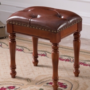 美式实木妆台凳化妆凳子欧式实木梳妆凳换鞋凳卧室妆凳古筝凳琴凳