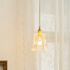 全铜垂帘水晶灯卧室床头创意个性小吊灯，简约复古风现代法式轻奢灯