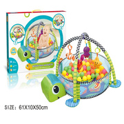 婴儿架玩具海洋健身游戏宝宝球垫爬行围栏毯池多功能乌龟月礼盒个