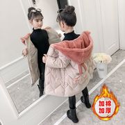 2022冬装韩儿童棉服女童宝宝加厚棉衣中小童加厚童装连帽外套