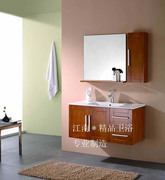 欧式美式橡h木浴室柜，组合实木卫浴柜洗脸盆，柜组合洗手盆组合x