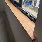 红橡木窗台板飘窗板吧台桌面板实木定制L型异形原木木方板材加工