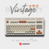DOMIKEY原厂高古早Vintage二色/三色成型键帽机械键盘日文根字符