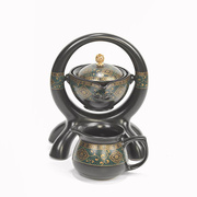 懒人自动茶具功夫套装陶瓷家用喝茶创意茶壶茶海茶杯盖子翻转出水
