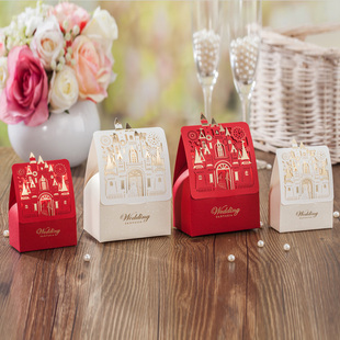 喜糖盒创意欧式喜糖盒子结婚包装礼盒大号烟盒城堡糖盒送签到台
