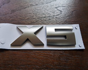 BMW宝马原厂X5柿灰色后尾标 M字标尾箱标3D贴4S车标字帖