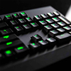 Razer雷蛇机械键盘套装黑寡妇标B准幻彩+蝰蛇绿轴有线游戏背光电