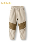 巴拉巴拉男童长裤儿童裤子，2023款式冬装童装中大童保暖休闲裤舒适