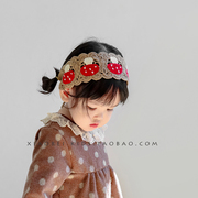 韩版手工编织婴儿发带帽儿童绑带发饰女童发箍小女孩头饰幼儿头带
