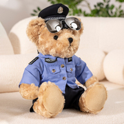 警察小熊公仔济南交警，小熊玩偶铁骑刑警，毛绒玩具泰迪熊玩偶娃娃
