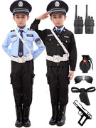 儿童警察服演出服警服，小交警官儿童节服装，男童军装套装男孩特种兵