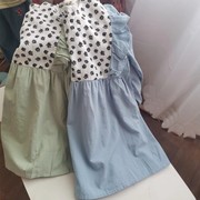 清货棉布裙女童可爱拼接花朵娃娃裙儿童韩版中童洋气长袖裙子