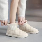 雪地靴女2024年时尚厚底冬季加绒加厚外穿防滑保暖东北大棉鞋