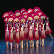 儿童舞蹈演出服装女群舞中国风女童现代开场舞大摆裙扇子舞蹈服装