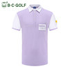 bcgolf男款短袖t恤男式上衣，polo衫运动服装，户外休闲高尔夫夏装