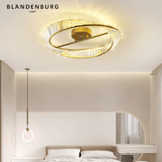 水晶吸顶灯现代轻奢时尚设计感灯具北欧创意艺术家用温馨卧室主灯