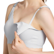 孕妇哺乳内衣怀孕期产后双开扣背扣式哺乳期胸罩无痕四季薄款文胸