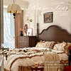 简美风美式实木床双人床，1.5m1.8m法式复古床现代简约轻奢婚床主卧