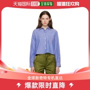香港直邮潮奢 Rag & Bone 女士蓝色条纹衬衫