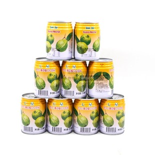 七星芭乐番石榴汁饮料果汁，台湾进口小罐怀旧250ml24罐整箱