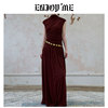 ENJOYME商场同款新中式套装女2024夏季纯色中国风长裙两件套