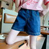 女童牛仔短裤夏季韩版洋气，女大童外穿短裤，儿童夏装运动热裤潮