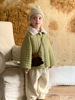 韩国童装女童加厚棉服2023冬季宝宝羊羔毛翻领(毛，翻领)外套儿童保暖棉衣