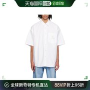 香港直邮Mastermind JAPAN 男士 logo刺绣短袖衬衫 MW24S12SH0070