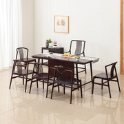 赞比亚血檀茶桌椅组合新中式非洲小叶紫檀泡茶台实木功夫茶几现代