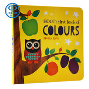 英文进口 颜色Hoot's First Book of Colours 绘本 儿童启蒙认知图书 卡板 纸板撕不烂书籍纸板书 颜色认知 亲子互动