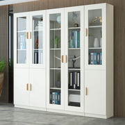 书柜书架简易置物柜，自由组合格子柜储物柜多功能，收纳柜子带玻璃门