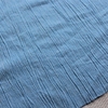 水洗棉麻纯色浅蓝色压皱肌理服装手工DIY面料120cm宽1米价