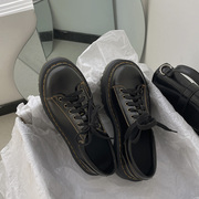 复古英伦厚底小皮鞋女夏款设计感小众日系jk法式中跟单鞋2024