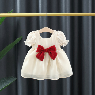 女婴儿6六七8八九10个月夏装连衣裙女童裙宝宝0-1-2岁3短袖公主裙
