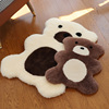 澳洲纯羊毛地毯儿童房小熊动物地垫装饰女孩男孩房间卧室床边毯