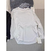 白色压褶灯笼袖t恤女秋季2024设计感宽松长袖内搭打底衫上衣