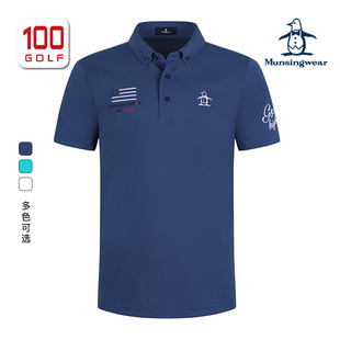 MUNSINGWEAR/万星威高尔夫男装短袖T恤夏季时尚休闲运动Polo衫