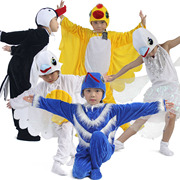 儿童舞台卡通动物造型表演服鸽子燕子黄鹂蓝翎白鹭百灵鸟演出服饰