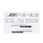 奔驰车标原厂CLS改装CLS53尾标63S字标TURBO 4MATIC侧标AMG车标贴