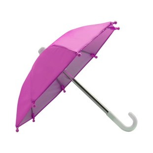 手机遮阳伞小伞可爱骑行防雨机车M伞装饰雨伞粉色机车黄