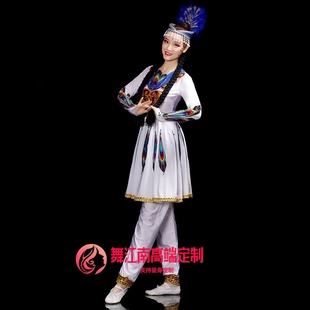 端兮古丽米娜新疆维族舞蹈演出服装成人艺考民族服装铃铛少女