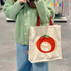 奶泡x手提包包帆布包女士购物袋小书包袋子学生韩版卡通简约QT48