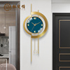 网红钟表挂钟客厅家用时尚欧式简约现代北欧铁艺轻奢装饰艺术时钟