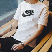 Nike耐克短袖男2024夏季男士运动体恤休闲半袖圆领纯棉T恤男