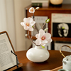 新中式玉兰花仿真花陶瓷花瓶，套装花艺摆件装饰客厅，橱窗茶几假花
